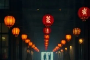 放映厅内巨幕亮起前的成排座椅与顶灯光带
